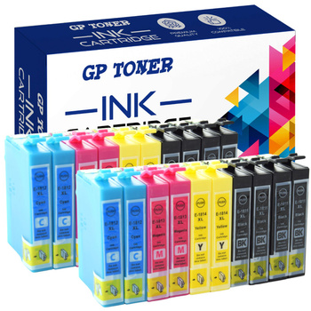20x Tinte für Epson E1816XL CMYKK x4