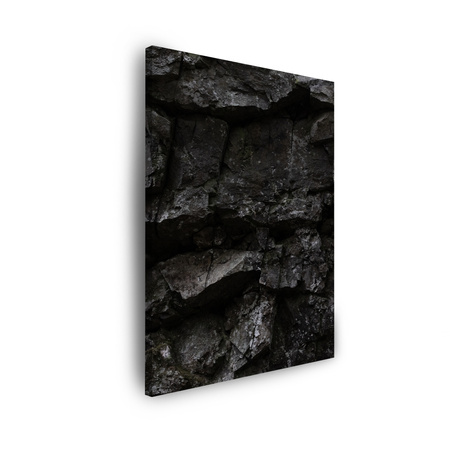 Obraz na płótnie Natura Czarne skały 30x40 cm